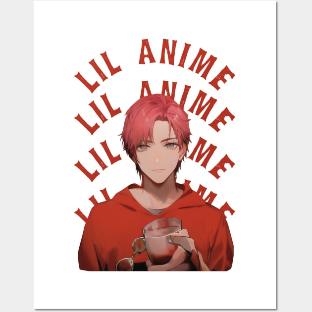 Lil peep in anime Wall Art by nezirfon